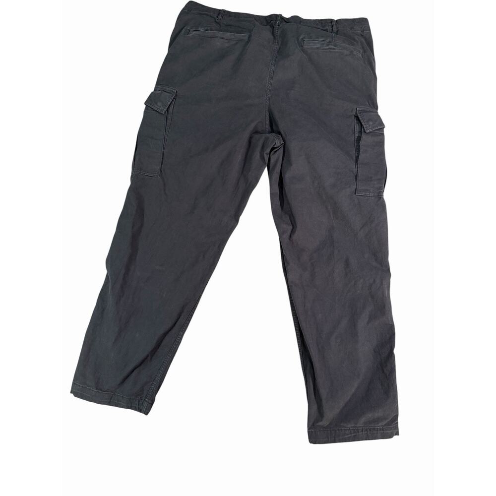 Uniqlo U Men's Black Cotton Twill Cargo Pants XXL  Relaxed Straight Pockets - Picture 8 of 9